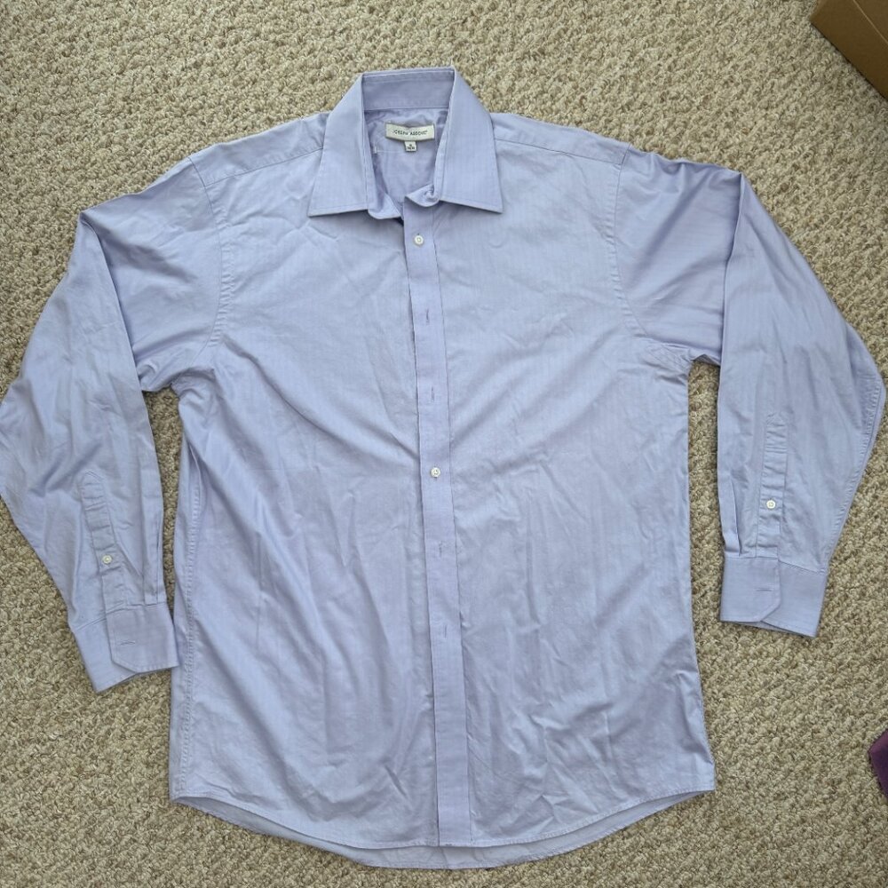Joseph Abboud Button Front Shirt Mens 16 34/35 Non Iron Lavender